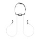 Затискачі для сосків з кляпом Bedroom Fantasies Nipple Clamps & Silicone Gag Ring