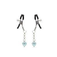 Затискачі для сосків Liebe Seele Glow-in-dark Nipple Clamps Light Blue