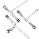 Затискачі для сосків та клітора Bedroom Fantasies: Nipple and Clitoris Clamps - Silver-3