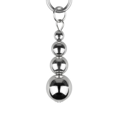 Затискачі для сосків Bedroom Fantasies: Nipple Clamps with Beaded Chain - Silver