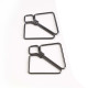 Затискачі для сосків з важкою підвіскою LOCKINK Nipple Clamps with Heavy Pendant - Grey-1