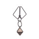 Затискачі для сосків з важкою підвіскою LOCKINK Nipple Clamps with Heavy Pendant - Grey-2