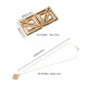 Затискачі для сосків з важкою підвіскою LOCKINK Adjustable Nipple Clamps with Heavy Pendant - Golden-9