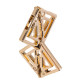Затискачі для сосків з легкої підвіскою LOCKINK Adjustable Nipple Clamps with Light Pendant - Golden-3
