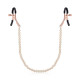 Затискачі для сосків з перлинним ланцюжком Rosy Gold - Nipple Clamps Pearls